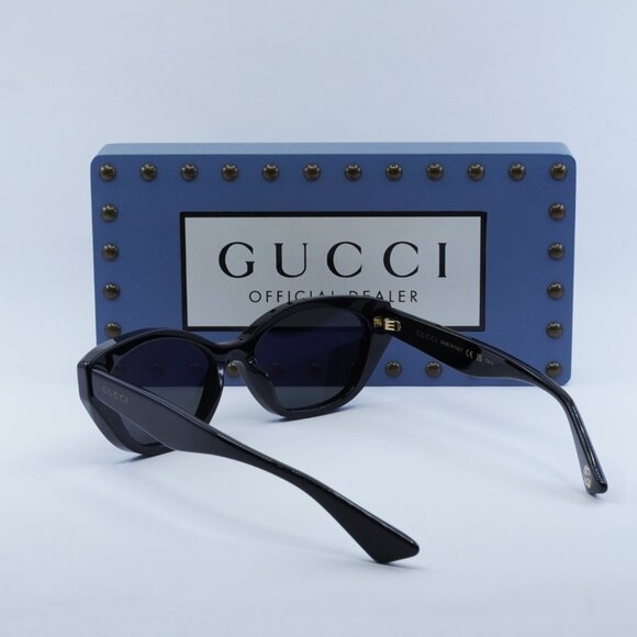 Gucci GG1638S 001 Cat Eye Sunglasses - Black/Smoke main image 10